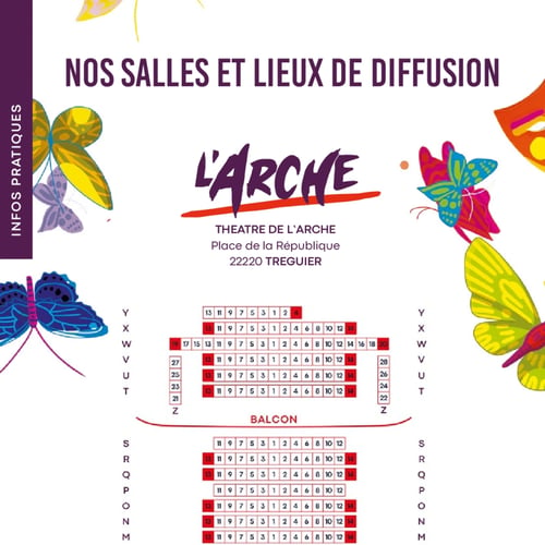 Théâtre de l'Arche plan de la salle