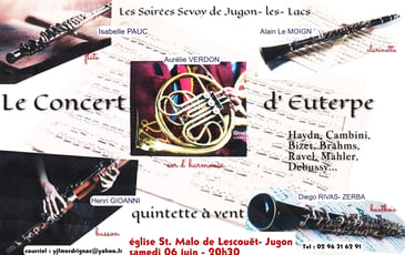 Les Soirées Sevoy de Jugon- les- Lacs ." Le Concert d' Euterpe".