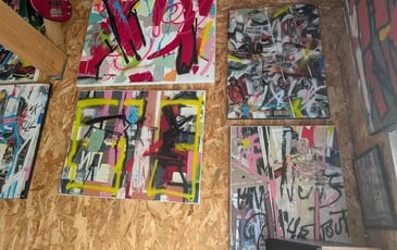 Exposition de Francis Formont (Peintures, collages)