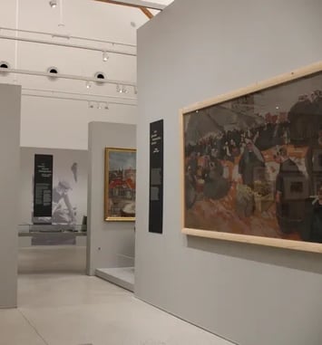 Visite du parcours permanent et de l'exposition temporaire