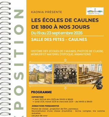Exposition sur les écoles de Caulnes, de 1800 à nos jours.