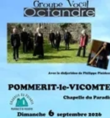 Groupe vocal Octandre avec le didjeridoo de Philippe Plaideau