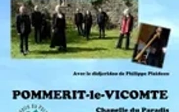 Groupe vocal Octandre avec le didjeridoo de Philippe Plaideau