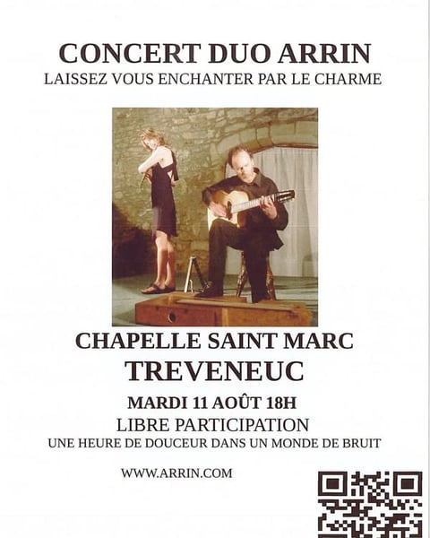 Duo Arrin - Le périple musical d'un guitariste virtuose foudroyé par un AVC - Église Saint-Jacques