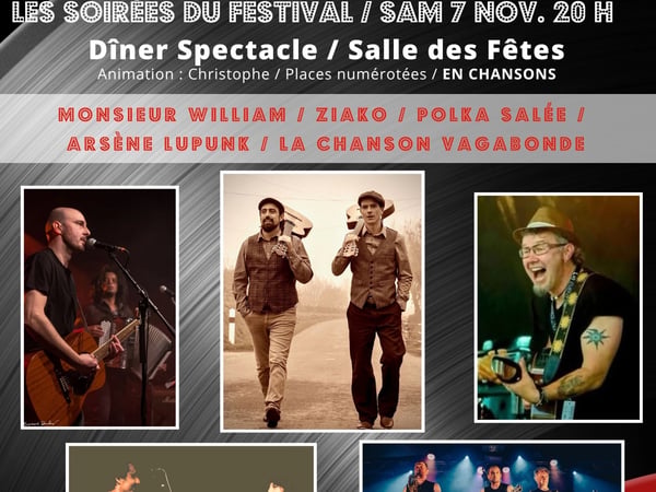 Dîner spectacle en chansons à Quintin