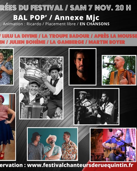 Bal pop en chansons à Quintin